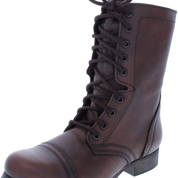 Steve Madden Troopa Lace-Up Boots - Picture 1 of 10